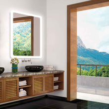 Load image into Gallery viewer, Eyla LED Lighted Mirror in bathroom.
