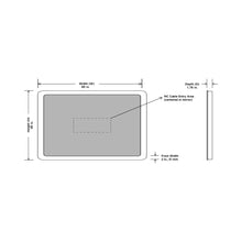 Load image into Gallery viewer, Eyla LED Lighted Mirror - line drawing.
