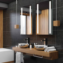 Load image into Gallery viewer, Fusion LED Lighted Mirror in bathroom.
