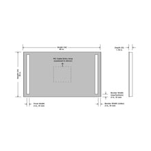 Load image into Gallery viewer, Fusion LED Lighted Mirror - line drawing.
