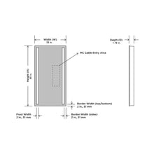 Load image into Gallery viewer, Fusion LED Wardrobe Mirror - line drawing.
