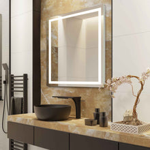 Load image into Gallery viewer, Integrity LED Lighted Mirror in bath room.
