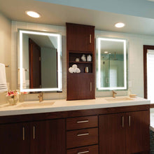Load image into Gallery viewer, Integrity LED Lighted Mirror in bath room.
