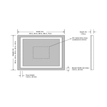Load image into Gallery viewer, Integrity LED Lighted Mirror - line drawing.
