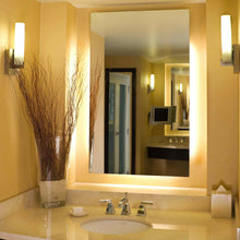 Load image into Gallery viewer, Serenity LED Lighted Mirror in bathroom.
