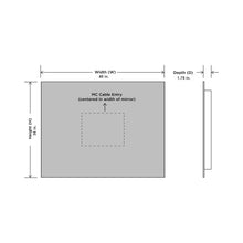 Load image into Gallery viewer, Serenity LED Lighted Mirror - line drawing.
