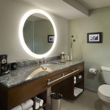 Load image into Gallery viewer, Trinity LED Lighted Mirror in bathroom.
