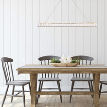 Load image into Gallery viewer, Monroe LED Linear Pendant Light in dining room.
