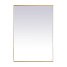 Load image into Gallery viewer, Pier LED Mirror Wall Light in Brass (42&quot; x 60&quot;)
