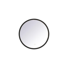 Load image into Gallery viewer, Pier LED Round Mirror Wall Light in Black (18-Inch Round)
