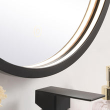 Load image into Gallery viewer, Pier LED Round Mirror Wall Light in Detail.
