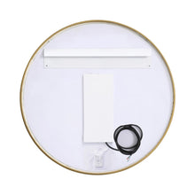 Load image into Gallery viewer, Pier LED Round Mirror Wall Light in Detail.
