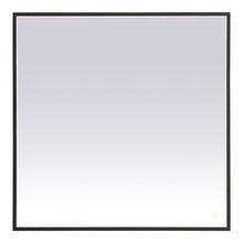 Load image into Gallery viewer, Pier LED Square Mirror in Black (Large).
