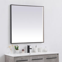 Load image into Gallery viewer, Pier LED Square Mirror in Detail.
