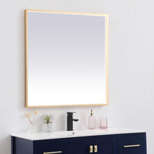 Load image into Gallery viewer, Pier LED Square Mirror in Detail.
