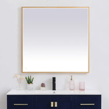 Load image into Gallery viewer, Pier LED Square Mirror in Detail.
