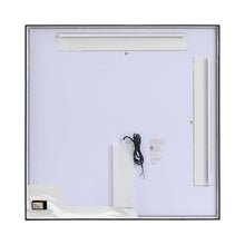 Load image into Gallery viewer, Pier LED Square Mirror in Detail.

