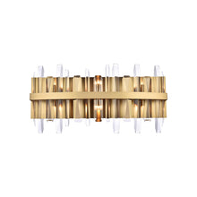 Load image into Gallery viewer, Serena Bath Wall Light in Satin Gold (Small).
