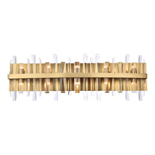 Load image into Gallery viewer, Serena Bath Wall Light in Satin Gold (Large).
