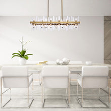 Load image into Gallery viewer, Serena Chandelier in living room.
