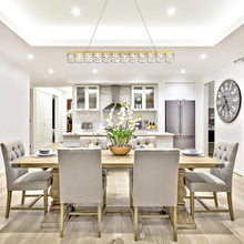 Load image into Gallery viewer, Valeta LED Linear Pendant Light in dining room.
