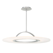 Load image into Gallery viewer, Elektron LED Convertible Semi-Flush Mount Ceiling Light in Large/Brushed Aluminum.
