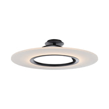 Load image into Gallery viewer, Elektron LED Convertible Semi-Flush Mount Ceiling Light in Black (Small).
