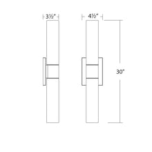 Load image into Gallery viewer, Elementum LED Bath Vanity Light - line drawing.
