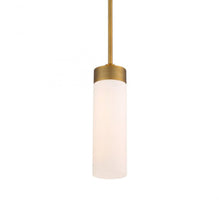 Load image into Gallery viewer, Elementum LED Pendant Light in Small/Aged Brass.
