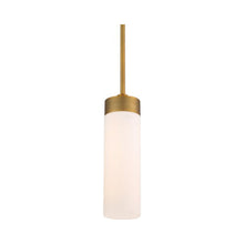 Load image into Gallery viewer, Elementum LED Pendant Light in Small/Aged Brass.
