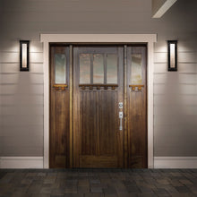Load image into Gallery viewer, Eliot Outdoor LED Wall Light in Outdoor Area.
