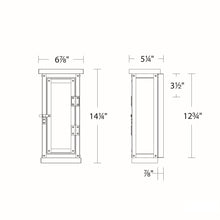 Load image into Gallery viewer, Eliot Outdoor LED Wall Light - line drawing.
