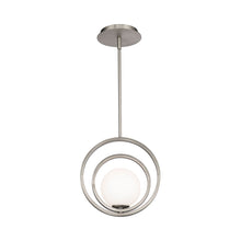 Load image into Gallery viewer, Ellington LED Mini Pendant Light in Brushed Nickel.
