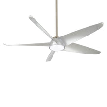 Load image into Gallery viewer, Ellipse LED Ceiling Fan in Silver.
