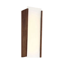 Load image into Gallery viewer, Elysia LED Wall Light in Brown and White.
