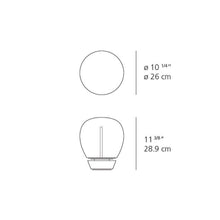 Load image into Gallery viewer, Empatia LED Table Lamp - line drawing.
