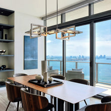Load image into Gallery viewer, Enigma Chandelier in dining room.
