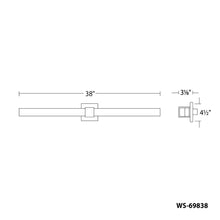 Load image into Gallery viewer, Esprit LED Bath Vanity Wall Light - line drawing.
