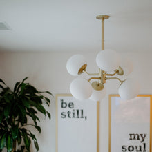 Load image into Gallery viewer, Estee Chandelier in living room.
