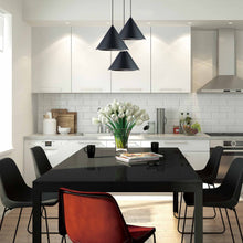 Load image into Gallery viewer, Abyss LED Pendant Light in dining room.
