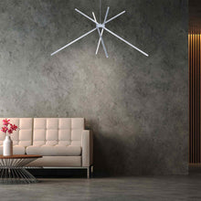 Load image into Gallery viewer, Alumilux Aster LED Multi Light Pendant Light in living room.
