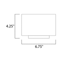 Load image into Gallery viewer, Alumilux Spartan Outdoor LED Wall Light  - line drawing.
