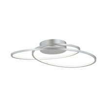 Load image into Gallery viewer, Cycle LED Flush Mount Ceiling Light in Matte Silver (24.5-Inch).

