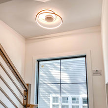Load image into Gallery viewer, Cycle LED Flush Mount Ceiling Light in stairs.
