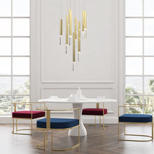 Load image into Gallery viewer, Diaphane LED Multi Light Pendant Light in living room.

