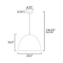 Load image into Gallery viewer, Fungo LED Pendant Light - line drawing.
