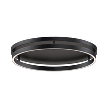 Load image into Gallery viewer, Groove LED Flush Mount Ceiling Light in Black.
