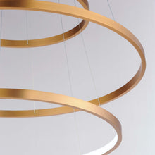Load image into Gallery viewer, Groove LED Multi Tier Chandelier in Detail.
