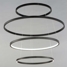 Load image into Gallery viewer, Groove LED Multi Tier Chandelier in Detail.

