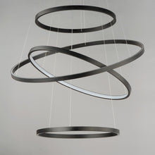 Load image into Gallery viewer, Groove LED Multi Tier Chandelier in Detail.
